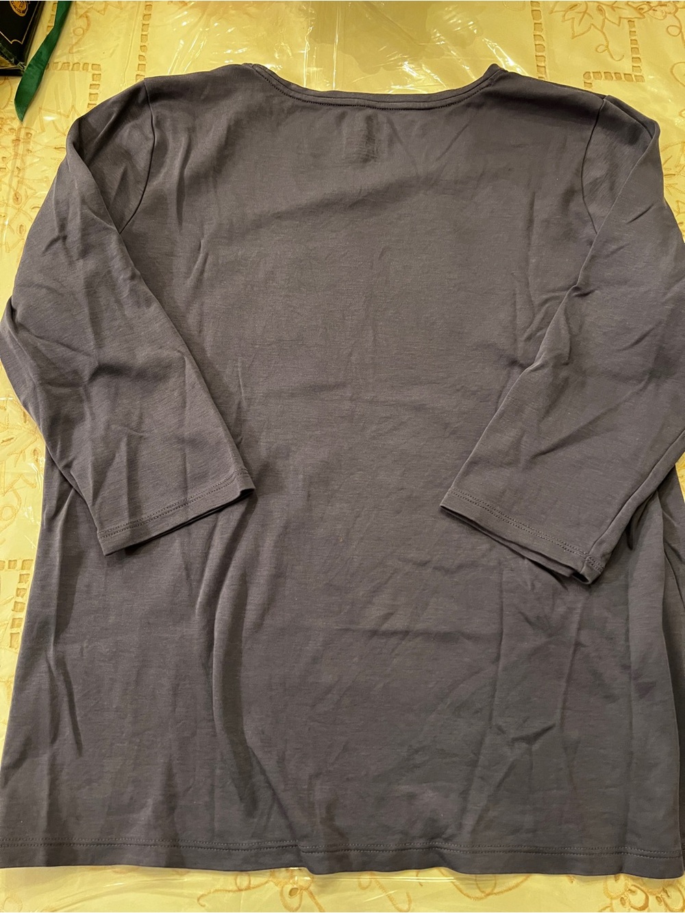 L.L. Bean Women's Long-Sleeve Tee in Charcoal Gray